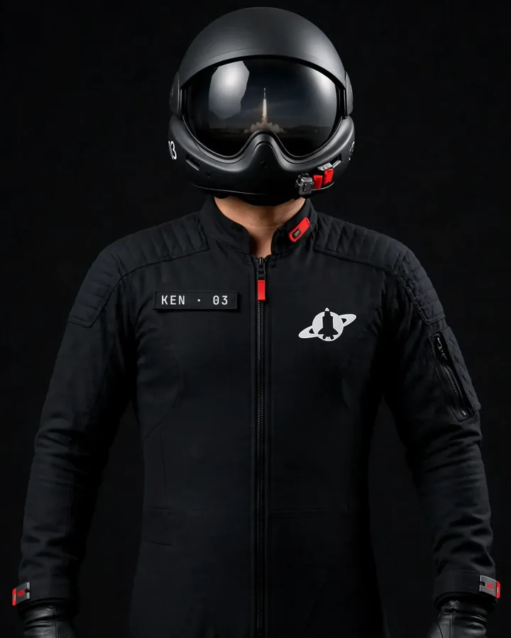 Ken, crew 03, in the StardustX flight suit